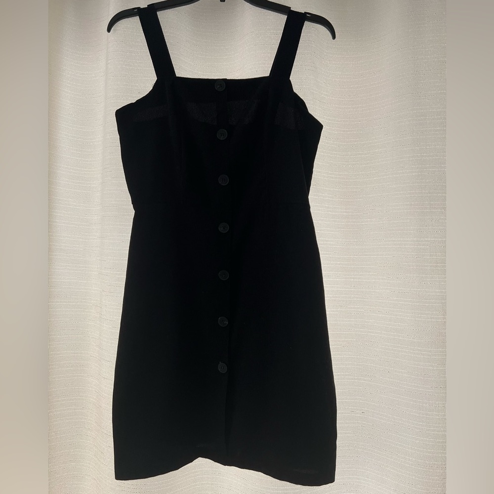 Shein Corduroy Button up Strappy Dress Size Small